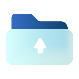A folder with an arrow pointing upward to show increased proactive organization to help with pharmacy audit risk mitigation.