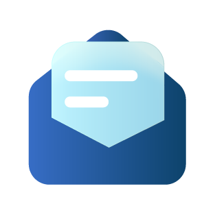 Open envelope with a letter peeking out, representing the dedicated Clinical Connection inbox.